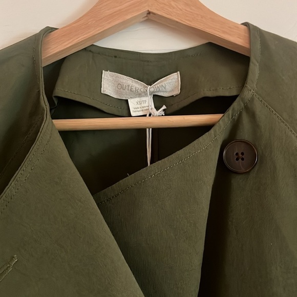 OUTERKNOWN Baker Trench Coat in olive size XS - Picture 6 of 8